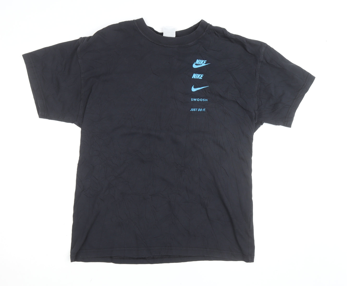 Nike Men's Black Graphic Logo Sports T-Shirt Size M