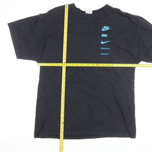Nike Men's Black Graphic Logo Sports T-Shirt Size M