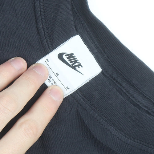 Nike Men's Black Graphic Logo Sports T-Shirt Size M