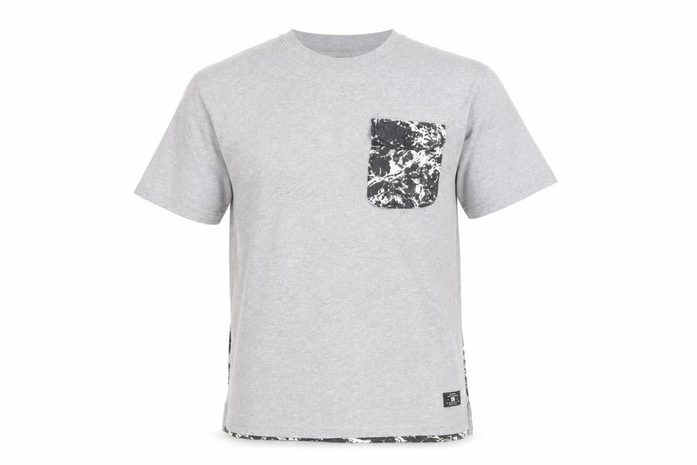 DC Shoes Men's Grey Crew Neck Short Sleeve T-Shirt L