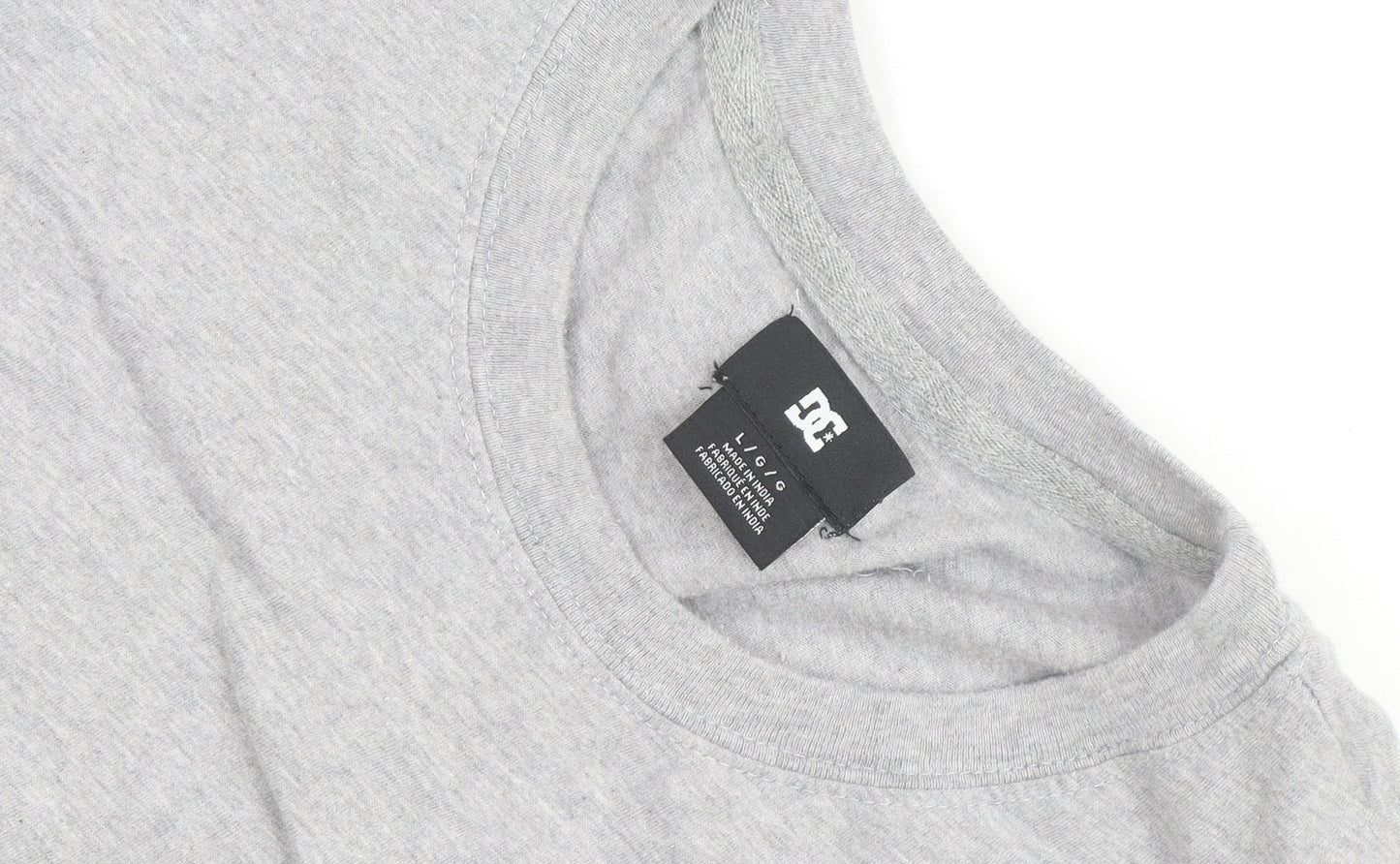 DC Shoes Men's Grey Crew Neck Short Sleeve T-Shirt L