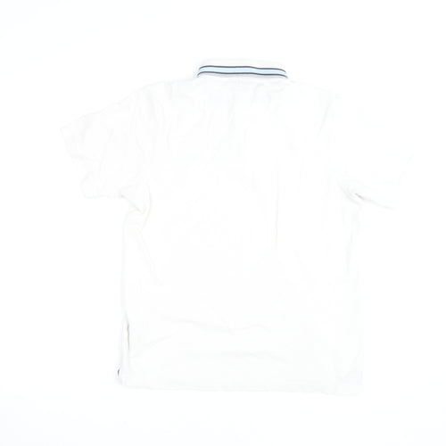 McKenzie Men's White Short Sleeve Polo Shirt Size S Regular Fit