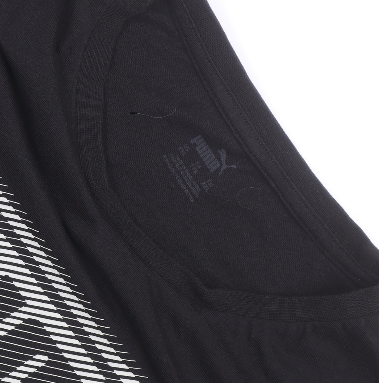 Puma Men Black Short Sleeve Crew Neck Graphic T-Shirt XL