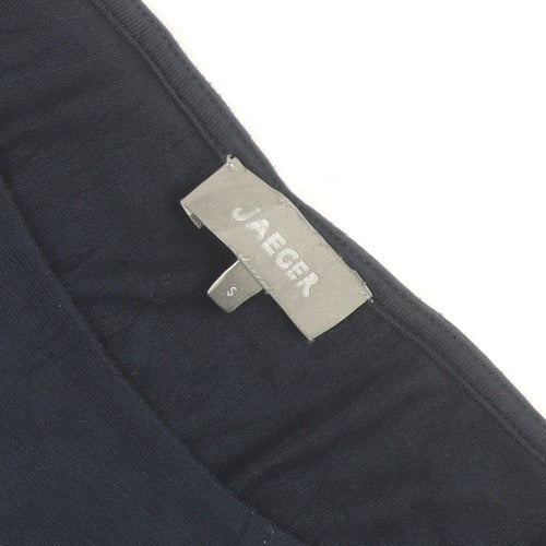 Jaeger Women's Blue 3/4 Sleeve Basic Jersey Top Size S