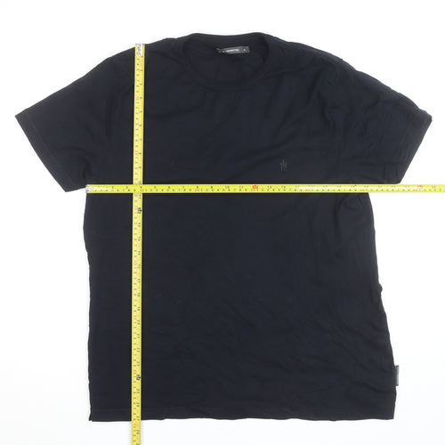 French Connection Men's Black XL Cotton Crew Neck T-Shirt