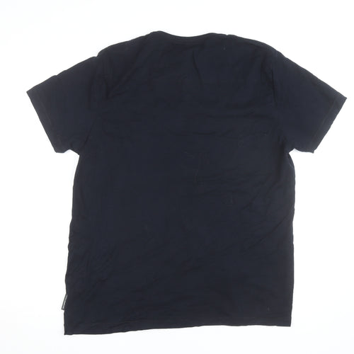 French Connection Men's Black XL Cotton Crew Neck T-Shirt