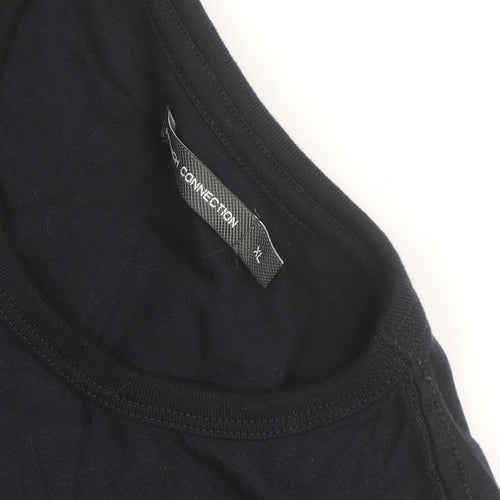 French Connection Men's Black XL Cotton Crew Neck T-Shirt