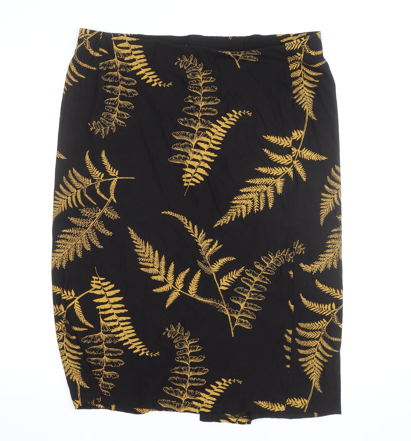 Next Women’s Black Floral Stretch Pencil Skirt Size 18 Tall