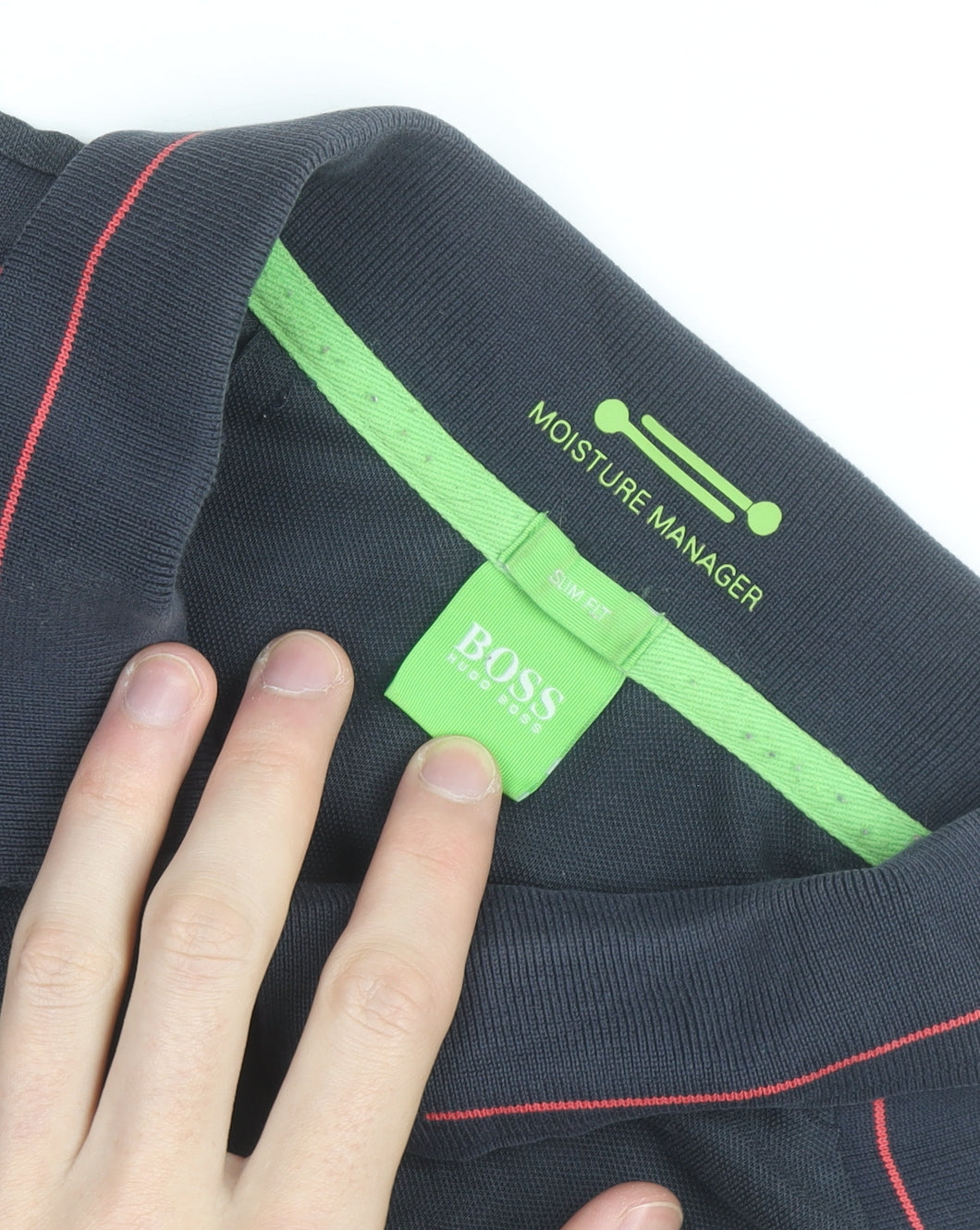 Hugo Boss Mens Black Slim Fit 2XL Polo Shirt Moisture Wicking
