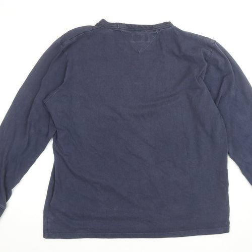Tommy Jeans Men's Blue 2XL Relaxed Fit Crew Neck Sweatshirt