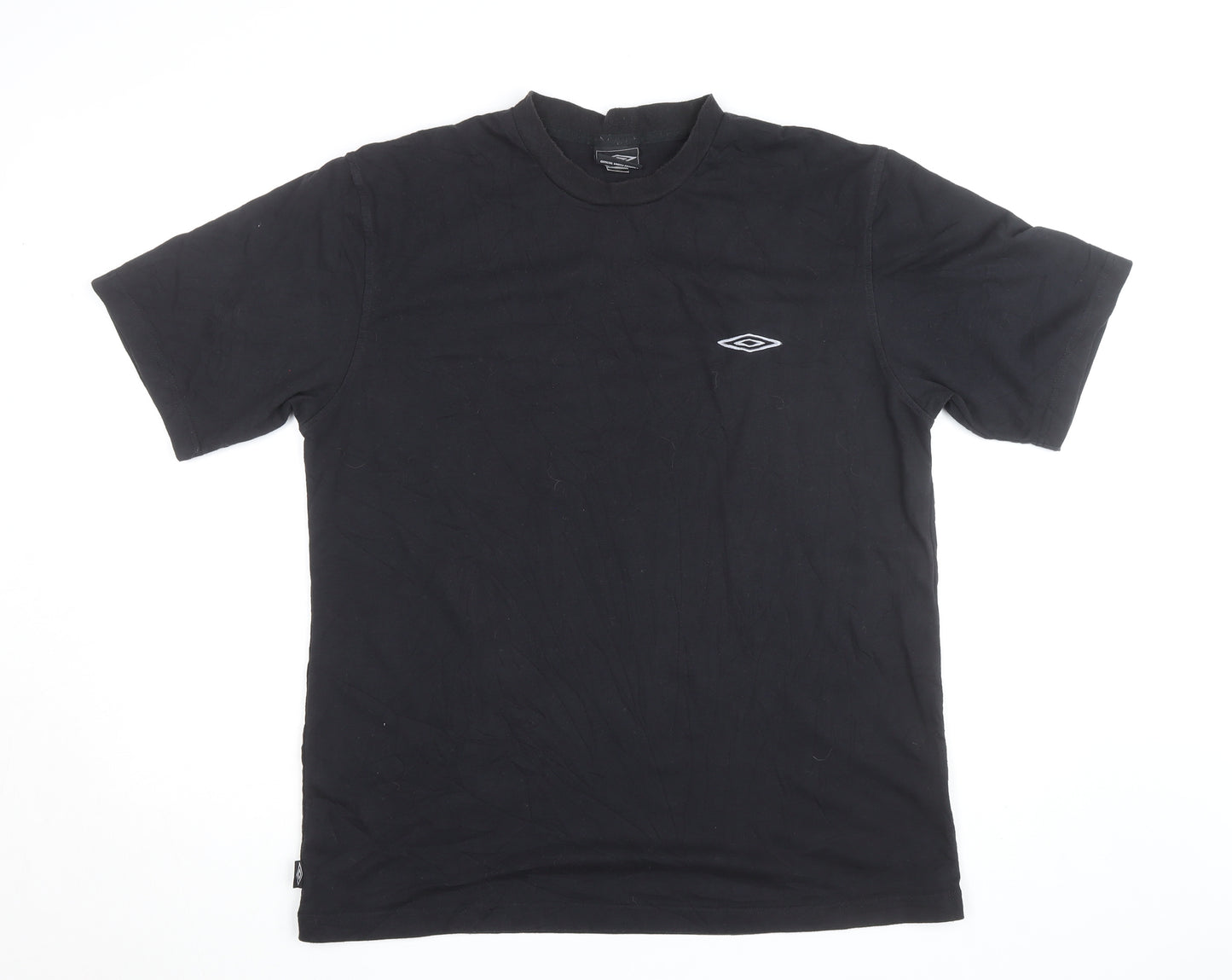 Umbro Men's Black Crew Neck Sports T-Shirt Size L