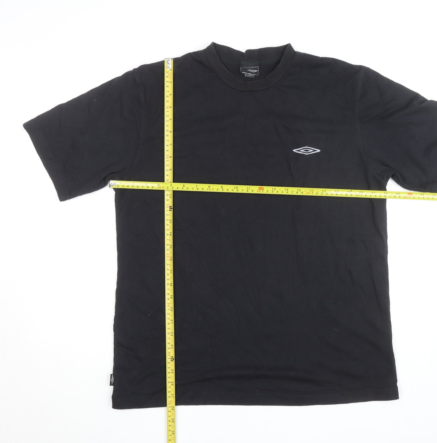 Umbro Men's Black Crew Neck Sports T-Shirt Size L