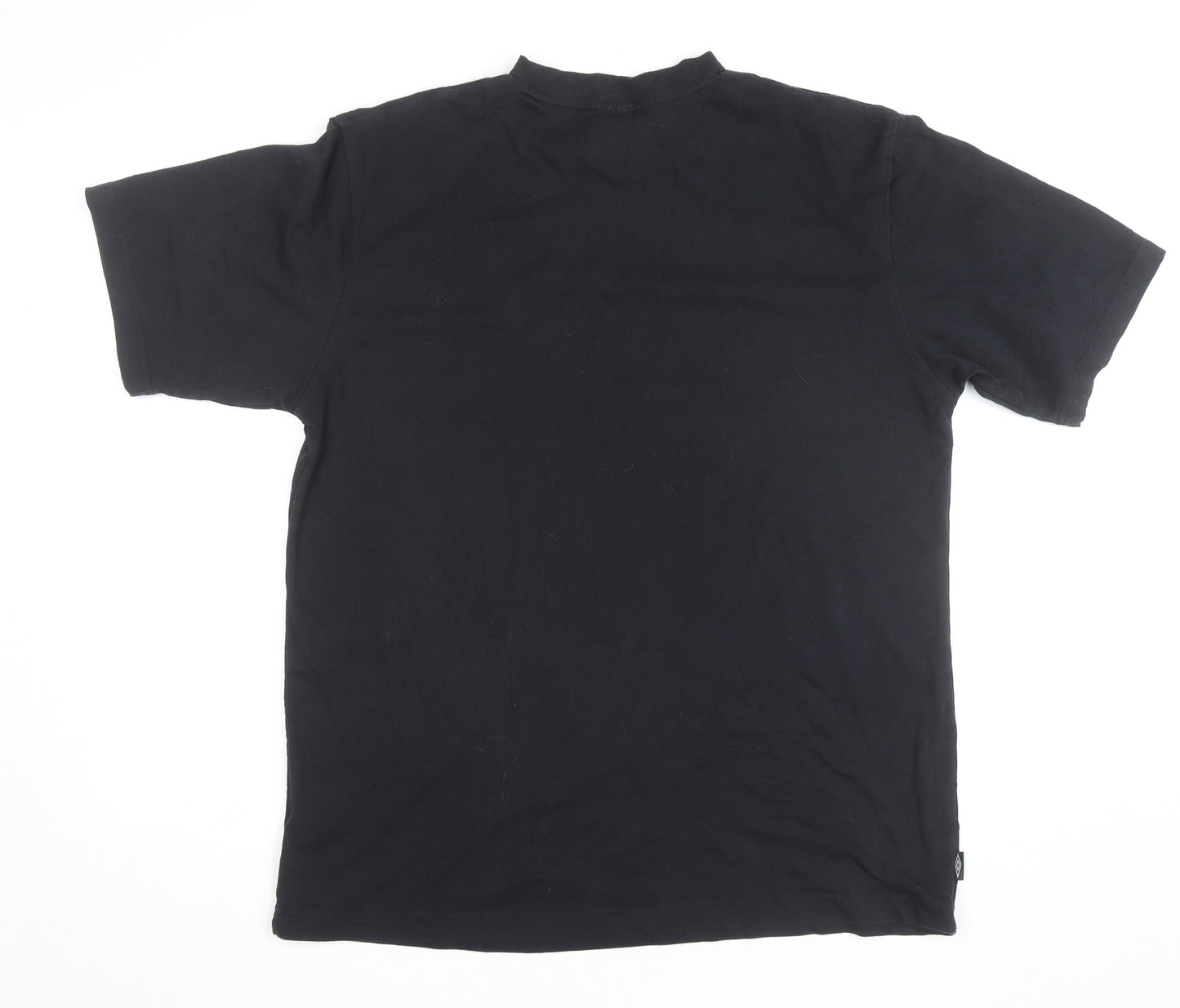 Umbro Men's Black Crew Neck Sports T-Shirt Size L