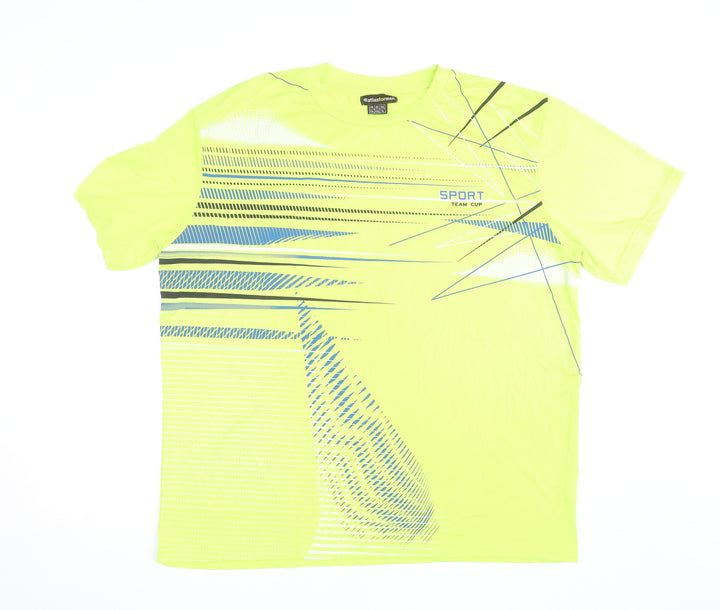 Atlas For Men Yellow XL Sports Graphic T-Shirt for Men