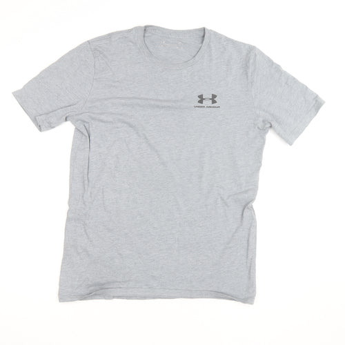 Under Armour Men's Grey Athletic T-Shirt Size L Moisture Wicking