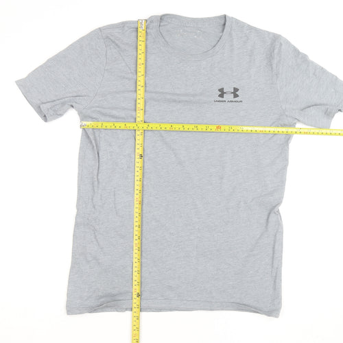 Under Armour Men's Grey Athletic T-Shirt Size L Moisture Wicking