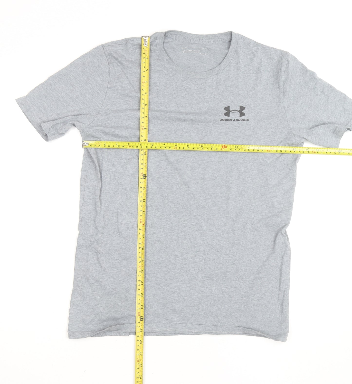 Under Armour Men's Grey Athletic T-Shirt Size L Moisture Wicking