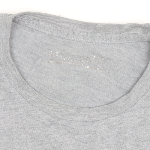 Under Armour Men's Grey Athletic T-Shirt Size L Moisture Wicking