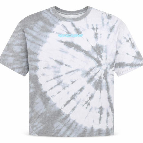 Jack & Jones Men's Grey Tie-Dye Graphic T-Shirt XS