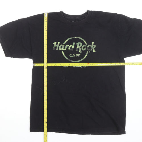 Hard Rock Cafe Washington D.C. Black Cotton Men's Large T-Shirt
