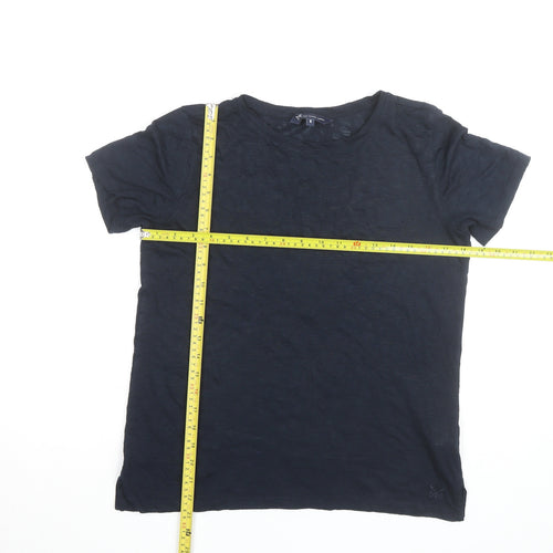 Crew Clothing Company Womens Blue Size 8 Basic Short Sleeve T-Shirt