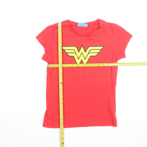 DC Comics Wonder Woman Red Women's Size 8 Short Sleeve T-Shirt