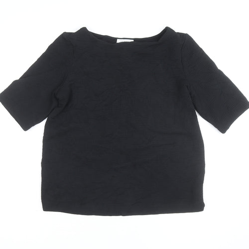 Marks and Spencer Women's Black Size 12 Classic Stretch Blouse