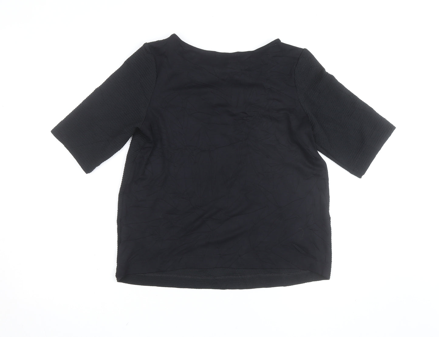 Marks and Spencer Women's Black Size 12 Classic Stretch Blouse