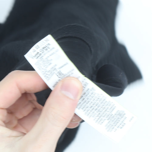 Marks and Spencer Women's Black Size 12 Classic Stretch Blouse
