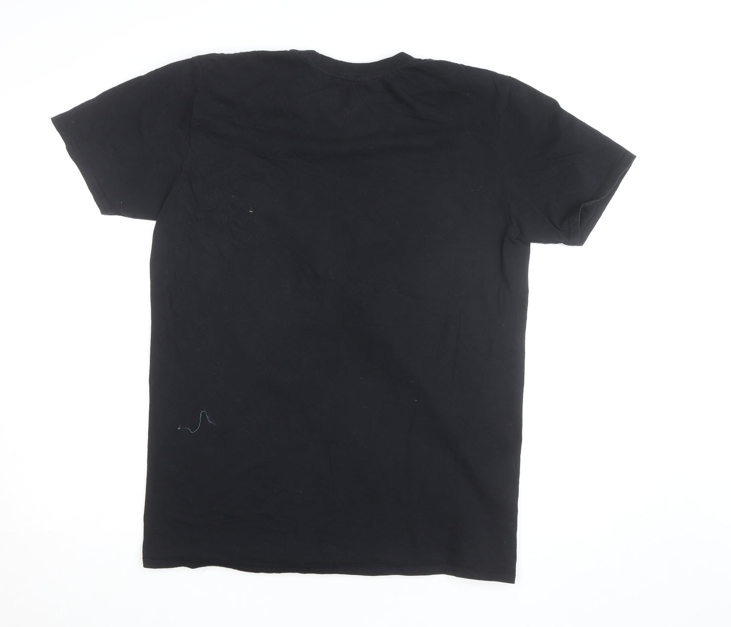 Harry Potter Hogwarts Crest Black Cotton Men's T-Shirt L