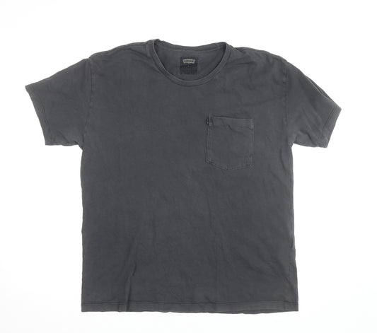 Levi's Men's Black Cotton Crew Neck Pocket T-Shirt Size M