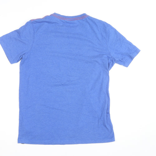 Animal Boys Blue Graphic Logo T-Shirt 15-16 Years Cotton Blend Casual