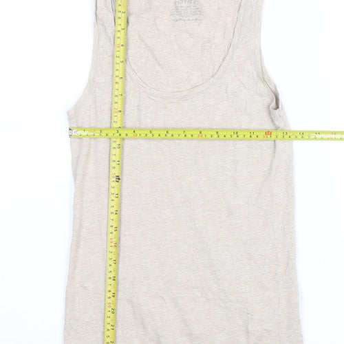 FatFace Women’s Beige Cotton Modal Tank Top Size 10