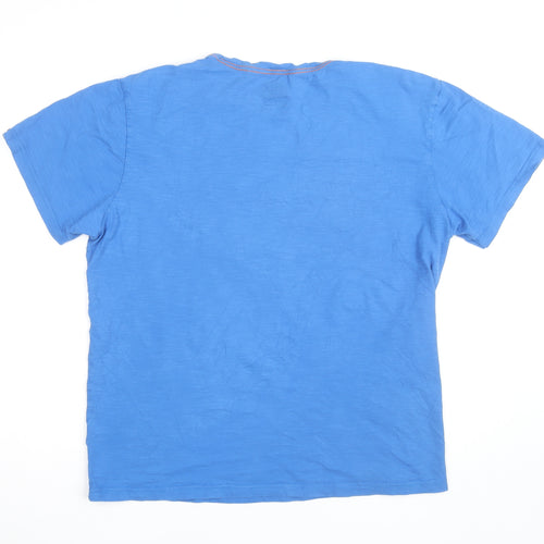 Goggles Men's Blue Motor Racing Graphic Crew Neck T-Shirt Size XL