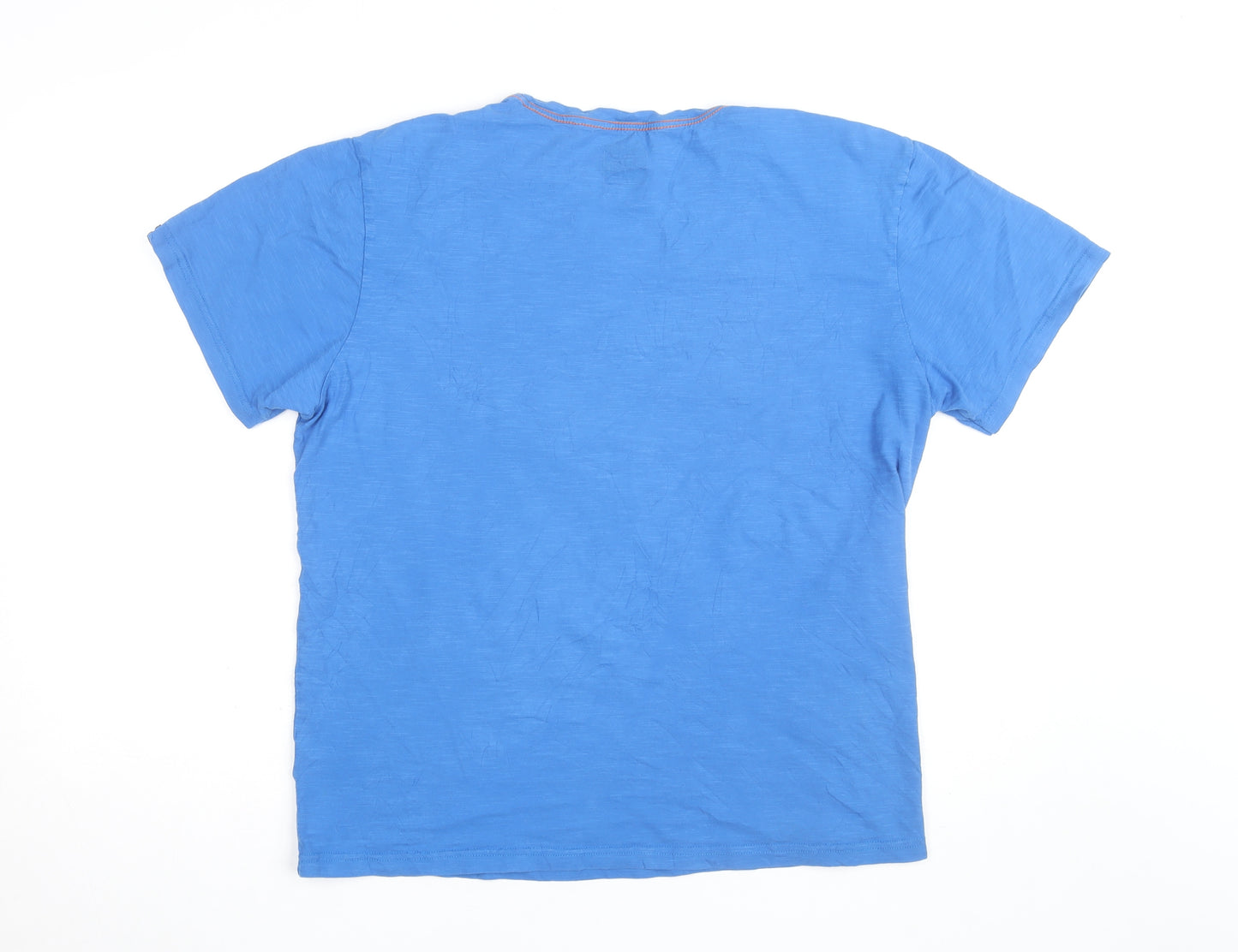 Goggles Men's Blue Motor Racing Graphic Crew Neck T-Shirt Size XL