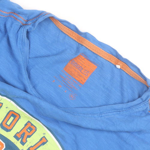 Goggles Men's Blue Motor Racing Graphic Crew Neck T-Shirt Size XL