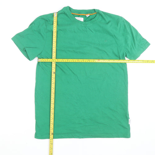 Superdry Men's Green Short Sleeve Crew Neck Cotton T-Shirt M