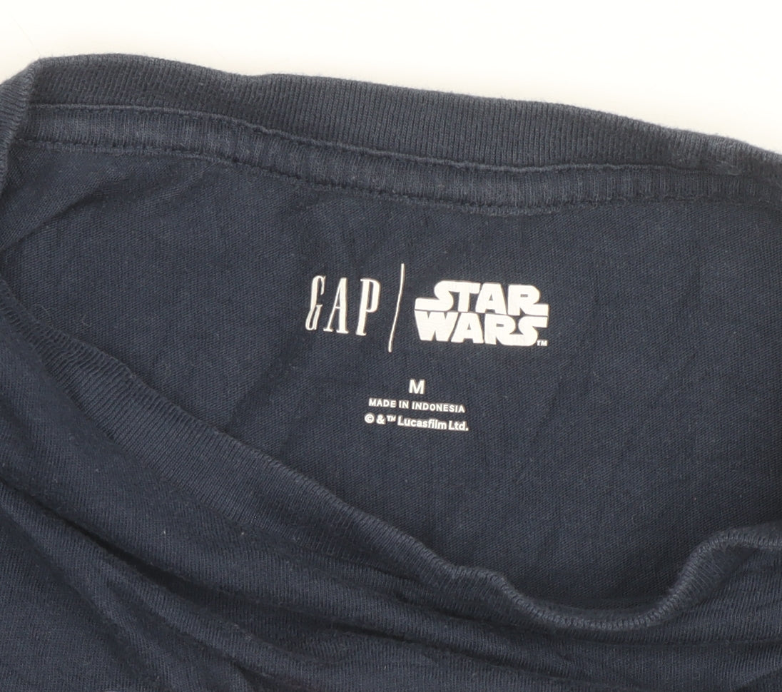 GAP Star Wars Men's Blue Graphic Short Sleeve T-Shirt Size M