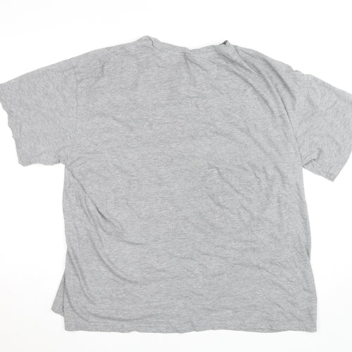 Cheap Monday Men's Grey Skull Logo Crew Neck Cotton T-Shirt M