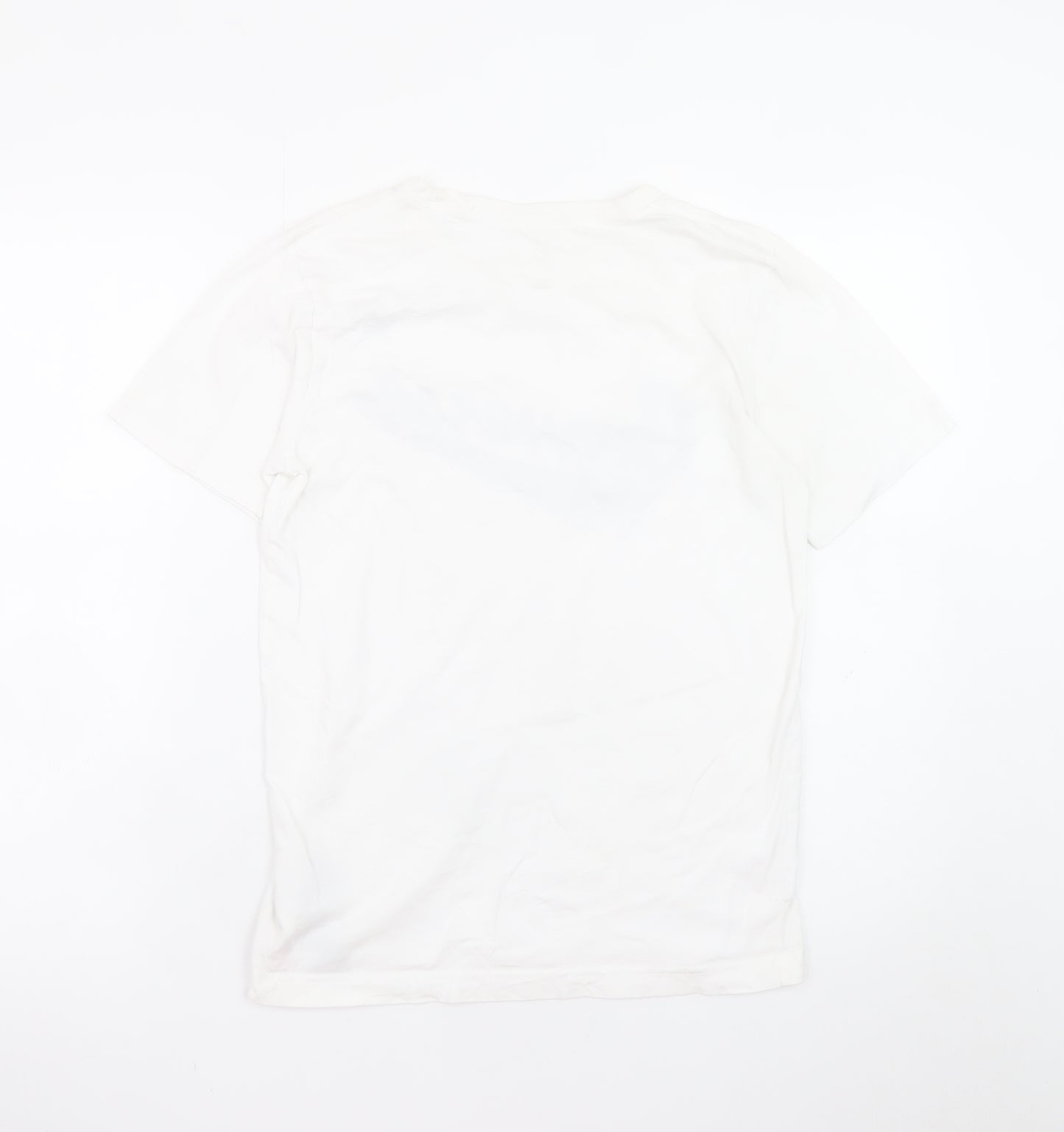Converse Teens White Cotton Logo Short Sleeve Crew Neck T-Shirt L