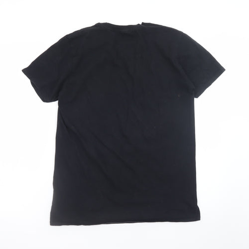 2PAC Men's Black Short Sleeve Graphic Music Cotton T-Shirt Size S
