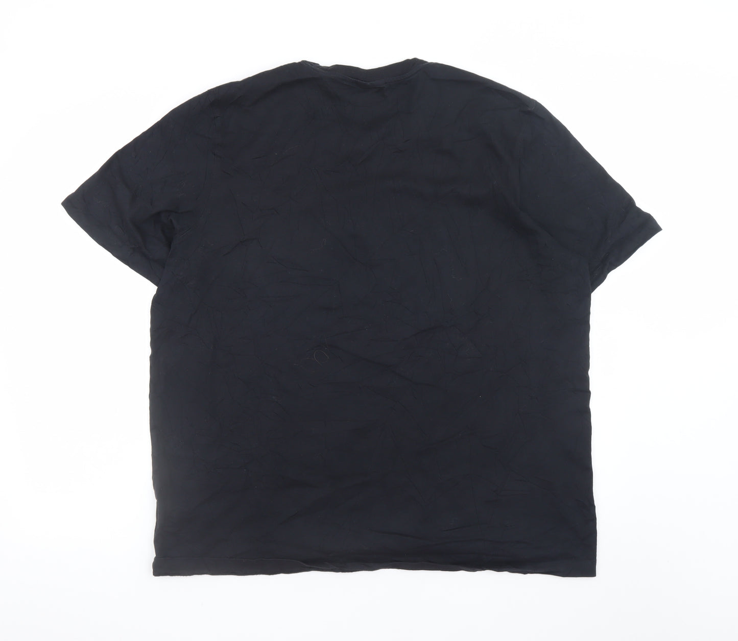 Adidas Men’s Black XL Trefoil Logo Cotton Crew Neck T-Shirt