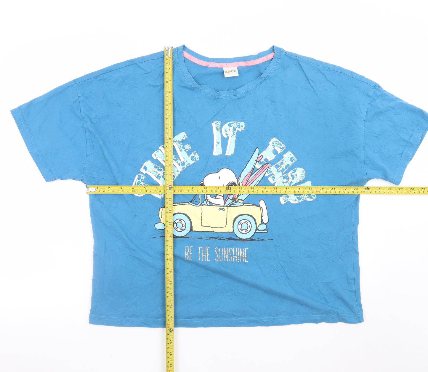 George Women Blue Snoopy Graphic T-Shirt Nightshirt Size 16-18