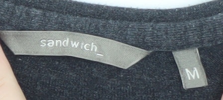 Sandwich Womens Grey Long Sleeve Jersey Top Size M