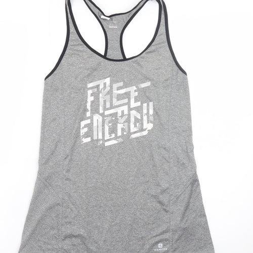 Decathlon Men’s Grey Sleeveless Free Energy Sports T-Shirt S