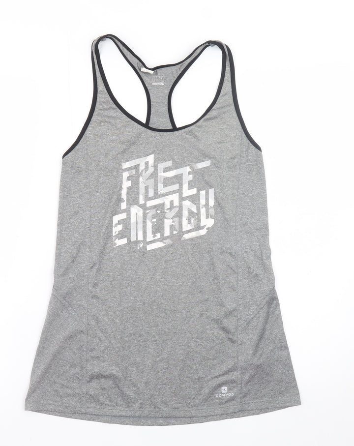 Decathlon Men’s Grey Sleeveless Free Energy Sports T-Shirt S