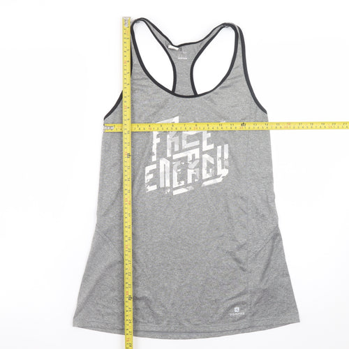 Decathlon Men’s Grey Sleeveless Free Energy Sports T-Shirt S