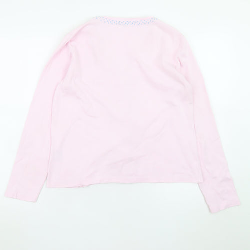 Boden Women Pink Cotton Button-Up Long Sleeve Top L