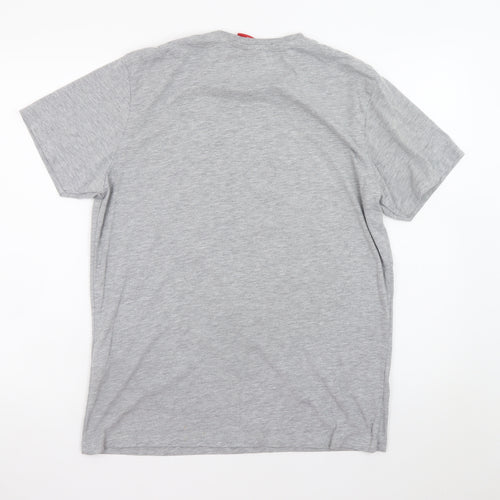 Coca-Cola Men's Grey Christmas Truck Graphic T-Shirt XL