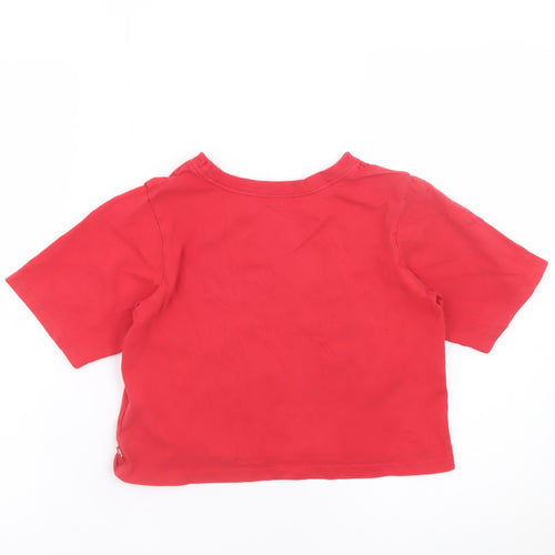 Levi's Girls Red 10 Years Classic Logo Cotton T-Shirt